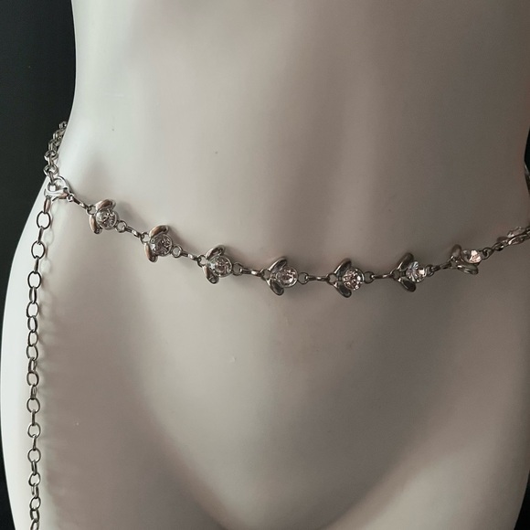 Brighton Rhinestone Chain Belt - Picture 2 of 11